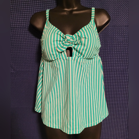 Kona Sol Other - Sold NWT Kona Sol Striped Tankini Swim Top